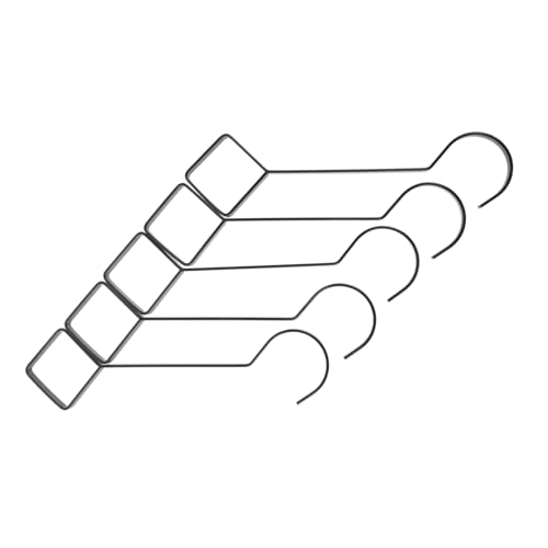 STOBAZA 5 Stück Teiliges Metall Kleiderhaken aus Hochbelastbarem Mangangestell Lange Verstärkte Kleiderstangen haken für Schrank Multifunktional zum Aufhängen von Taschen Mänteln und von STOBAZA