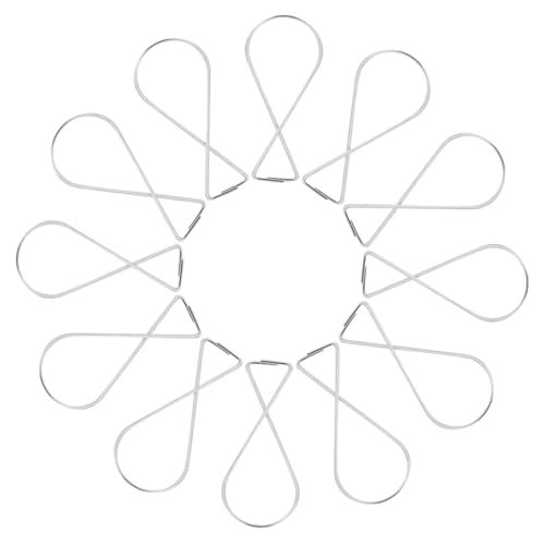 STOBAZA 50 Stück Deckenhaken aus Verzinktem Stahl Federelastisch Robust und Praktisch Aufhängung für Partydekoration und Heimorganisation Geeignet für Wohnzimmer Büro Schule von STOBAZA