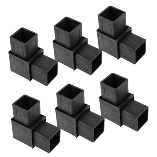 STOBAZA 6 Stück Kunststoff Winkelverbinder für Vierkantrohre Leichte Langlebige Eckverbinder für Möbel Regalrahmen Vielseitig Einsetzbar für Diy-montage und Rahmenbau von STOBAZA