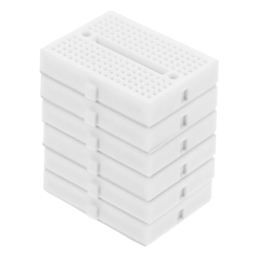 STOBAZA 6 Stück Mini Breadboard für Experimente Lötfreies Steckbrett aus Robustem Abs Kleine Prototyp platine mit Farbcodierten Pins Interlock fähig für Elektronikprojekte und Schaltungen STOBAZA 6 Stück Mini Breadboard für Experimente Lötfreies Steckbrett aus Robustem Abs Kleine Prototyp platine mit Farbcodierten Pins Interlock fähig für Elektronikprojekte und Schaltungen von STOBAZA