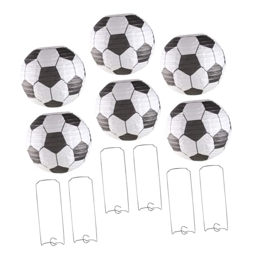 STOBAZA 6 Stück Papier Laternen Fußballform Hängend Sport Dekoration Fußball Party Deckenlampe Geburtstagsfeier Stadion Deko DIY Kreativ STOBAZA 6 Stück Papier Laternen Fußballform Hängend Sport Dekoration Fußball Party Deckenlampe Geburtstagsfeier Stadion Deko DIY Kreativ von STOBAZA