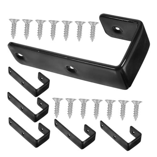 STOBAZA 6 Stück Teiliges Bettenleiterhaken aus Robustem Eisen mit Schützender Beschichtung Rutschfest und Langlebig zum Befestigen von Etagenbettenleitern und Aufhängen von Kleidung und von STOBAZA