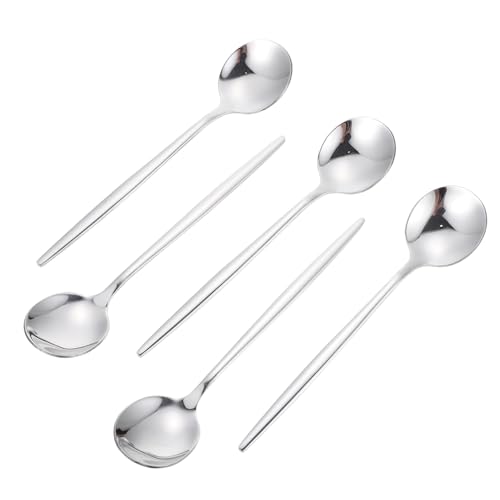 STOBAZA 6 Stück Teiliges Edelstahl Western Esslöffel Rostfrei Multifunktional Glatte Oberfläche Spülmaschinengeeignet für Buffet Party und Festessen von STOBAZA