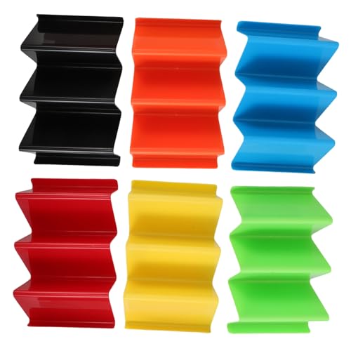 STOBAZA 6 Stück Teiliges Taco Halter aus Robustem Kunststoff Stabiler Tortilla Halter für Tacos und Burritos Platzsparend Leicht zu Reinigen Farbenfrohes Design für Party Picknick und von STOBAZA