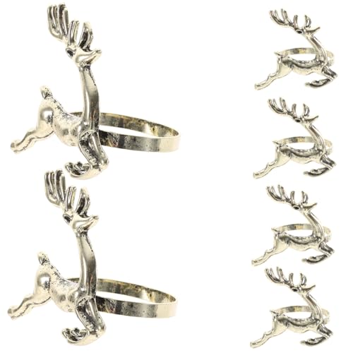 STOBAZA 6 Stück Teiliges Vintage Weihnachts Serviettenringe aus Metall Design Serviettenhalter für Festliche Tischdeko bei Dinner Bankett und Weihnachtsfeier STOBAZA 6 Stück Teiliges Vintage Weihnachts Serviettenringe aus Metall Design Serviettenhalter für Festliche Tischdeko bei Dinner Bankett und Weihnachtsfeier von STOBAZA