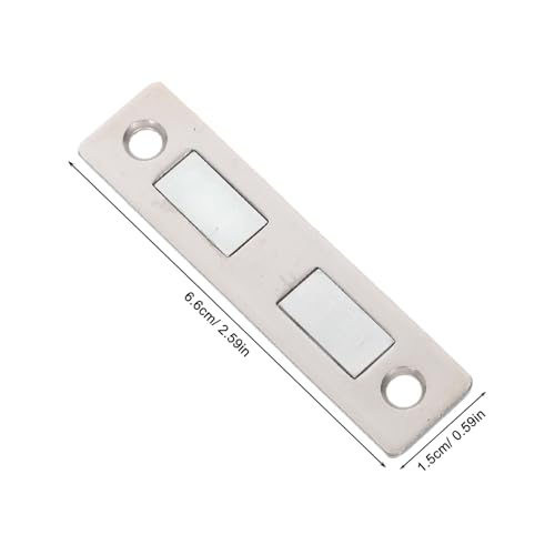 STOBAZA 6 Stück Unsichtbare Magnetische Saugentür Magnete Für Küchenschränke Magnetischer Türschnapper Schubladenmagnet Verdeckter Magnetischer Türverschluss Rostfreier Stahl Silber von STOBAZA
