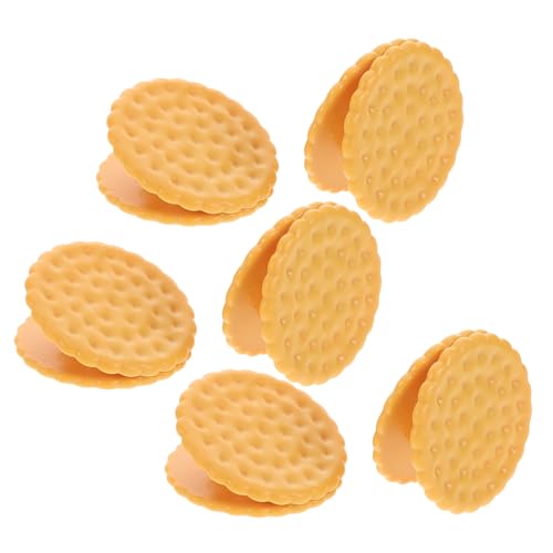 STOBAZA 6Stücke Keksförmige Frischhalteclips aus Kunststoff Wiederverwendbare Lebensmittelverschlussklammern zur Küchenorganisation und Längeren Haltbarkeit von Snacks von STOBAZA