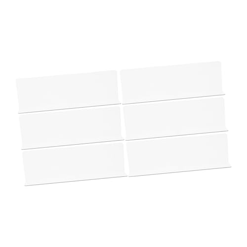 STOBAZA 6stücke Regalteiler Aus Kunststoff Transparente Schranktrennwände Robuste Warenregal-teiler Einfache Installation Sichere Standhalter Für Bücherregale Und Supermärkte von STOBAZA