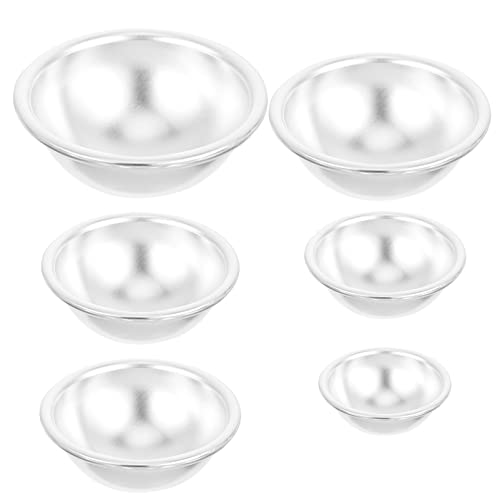 STOBAZA 6st Kuchen Backform Gebäckform Backen Mini-badebombenform Halbkugel-backformen Silikonformen Für Badebomben Backwerkzeug Cupcake-form Eisform Kuppel Pappbecher Aluminiumlegierung STOBAZA 6st Kuchen Backform Gebäckform Backen Mini-badebombenform Halbkugel-backformen Silikonformen Für Badebomben Backwerkzeug Cupcake-form Eisform Kuppel Pappbecher Aluminiumlegierung von STOBAZA