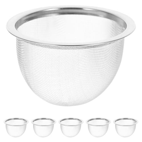 STOBAZA 6stücke Teefilter Teiliges Tee Sieb Für Teekannen Und Rostfreier Metallfilter Für Aufbrühen Langlebig Und Leicht Zu Reinigen STOBAZA 6stücke Teefilter Teiliges Tee Sieb Für Teekannen Und Rostfreier Metallfilter Für Aufbrühen Langlebig Und Leicht Zu Reinigen von STOBAZA