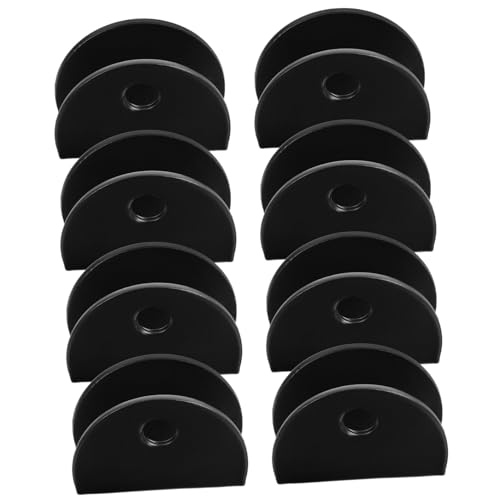 STOBAZA 8 Stück Teiliges Edelstahl Glasklammern Verstellbare Halterungen für Spiegel und Glasplatten Schwarze Halbkreisförmige Glashalter Robuste Wandbefestigung Einfache Montage STOBAZA 8 Stück Teiliges Edelstahl Glasklammern Verstellbare Halterungen für Spiegel und Glasplatten Schwarze Halbkreisförmige Glashalter Robuste Wandbefestigung Einfache Montage von STOBAZA