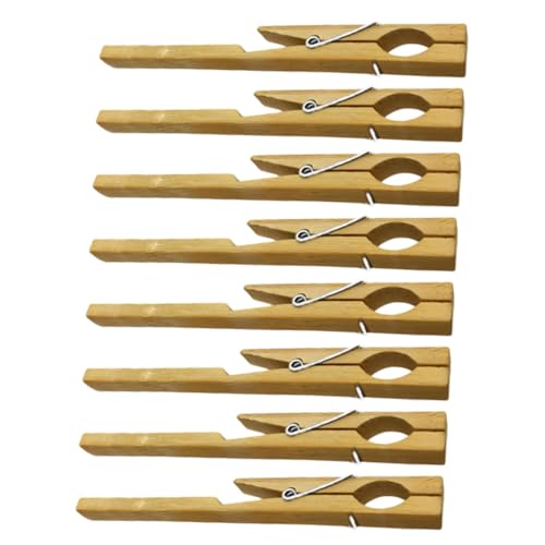 STOBAZA 8 Stück Teiliges Labor glasrohr klemmen aus Bambus Langlebige Chemische Experiment halter Sicherer Griff mit Langem Hebel Praktische Reagenzglas clips für Präzise Laboranwendungen von STOBAZA