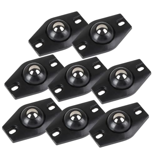 STOBAZA 8 Stück Teiliges Selbstklebende Mini lenkrollen aus Abs und Edelstahl mit Drehung Stabile Universalrollen für Aufbewahrungsboxen und Möbel Leise und Langlebig für Glatte von STOBAZA