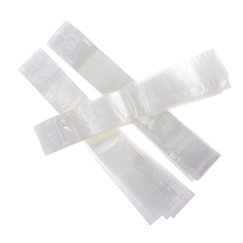 STOBAZA 80 Stück Eisbeutel für Stieleis Dicke Wiederverschließbare DIY Eiswürfelbeutel Lebensmittelecht Weiß für Hausgemachtes Wassereis und Eiscreme Praktische Verpackung von STOBAZA