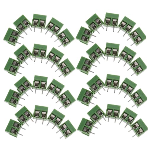 STOBAZA 80 Stück Teiliges Schraubklemmen Raster Polig für Pcb Montage Kompakte Steckverbinder Sicherer Anschluss Vielseitig für DIY Leiterplatten LCD Module Steuerungen Geeignet von STOBAZA