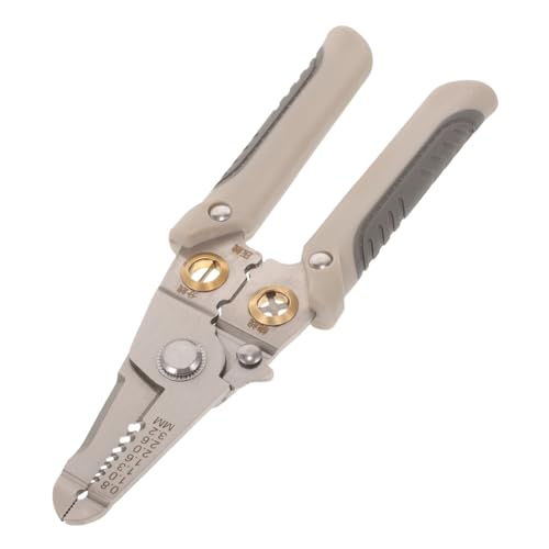 STOBAZA Abisolierzange Elektriker Werkzeug mit Spitzen Klingen zum Präzisen Abisolieren Schneiden und Crimpen Ergonomischer Griff für Komfortable Handhabung Geeignet für Heim und STOBAZA Abisolierzange Elektriker Werkzeug mit Spitzen Klingen zum Präzisen Abisolieren Schneiden und Crimpen Ergonomischer Griff für Komfortable Handhabung Geeignet für Heim und von STOBAZA