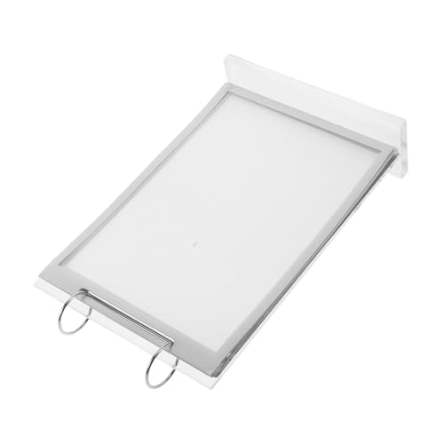 STOBAZA Acryl Flip Displayhalter Transparent Tischständer Menühalter für Restaurants Vielseitiger Kartenhalter mit Einfachem und Praktischer Blätterfunktion für Tisch und Schreibtisch von STOBAZA