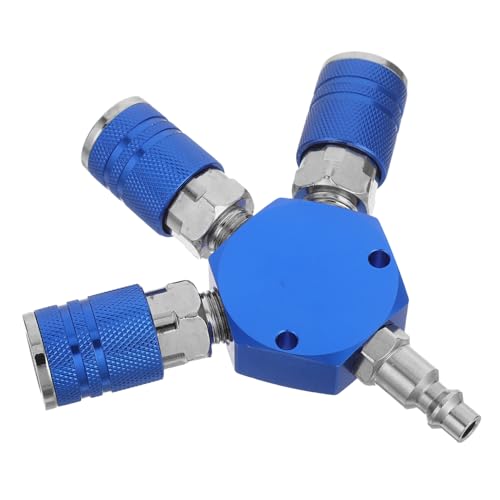 STOBAZA Aluminium Luftschlauch Verteiler Npt Schnellkupplung Pneumatische Schnellverbinder Leicht Langlebig für Kompressoren und Schlauchsysteme STOBAZA Aluminium Luftschlauch Verteiler Npt Schnellkupplung Pneumatische Schnellverbinder Leicht Langlebig für Kompressoren und Schlauchsysteme von STOBAZA