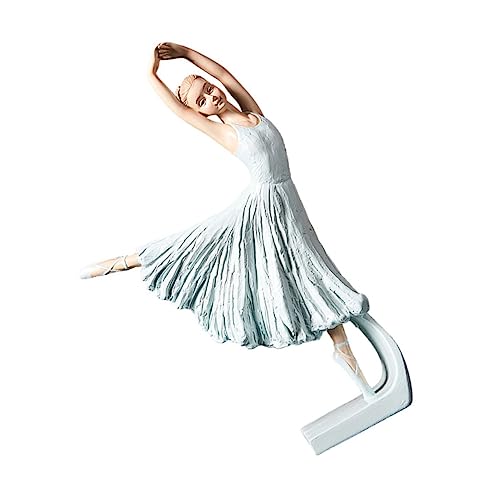 STOBAZA Anmutige Ballettmädchen Skulptur Weinregal Dekoration Feine Handwerkskunst Leicht und Tragbar Stilvolle Wohnraumfigur Geschenkidee für Damen Wohnzimmer Tischdeko von STOBAZA