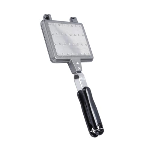 STOBAZA Antihaftbeschichtete Waffelbackform aus Aluminiumlegierung Schnelles Erhitzen Kratzfest Langlebig Komfortabler Griff für Haushalt Restaurant und Offene Flamme Vielseitige STOBAZA Antihaftbeschichtete Waffelbackform aus Aluminiumlegierung Schnelles Erhitzen Kratzfest Langlebig Komfortabler Griff für Haushalt Restaurant und Offene Flamme Vielseitige von STOBAZA