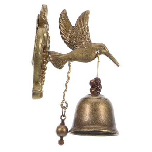 STOBAZA Antike Wandtürglocke aus Kupfer mit Hummingbird Wetterfeste Vintage Türklingel und Windspiel für Garten Terrasse Außenbereich Dekorative Langlebige Metallglocke STOBAZA Antike Wandtürglocke aus Kupfer mit Hummingbird Wetterfeste Vintage Türklingel und Windspiel für Garten Terrasse Außenbereich Dekorative Langlebige Metallglocke von STOBAZA