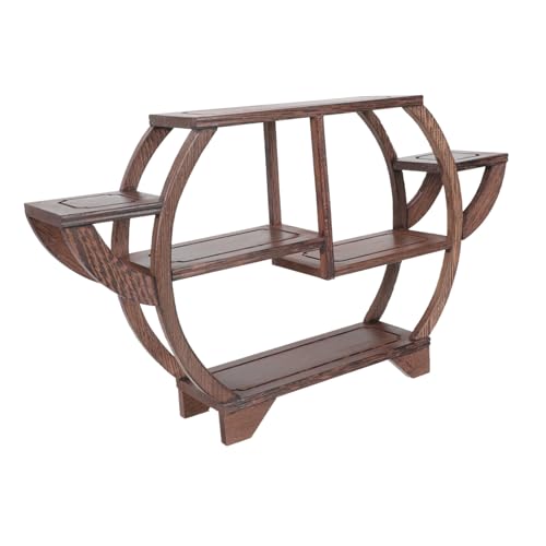 STOBAZA Antikes Hölzernes Display Regal Aus Hartholz Mit Feiner Handwerkskunst Vielseitiges Desktop Ornament Und Aufbewahrungsständer Für Wohnzimmer Und Büro Chinesischer Stil STOBAZA Antikes Hölzernes Display Regal Aus Hartholz Mit Feiner Handwerkskunst Vielseitiges Desktop Ornament Und Aufbewahrungsständer Für Wohnzimmer Und Büro Chinesischer Stil von STOBAZA