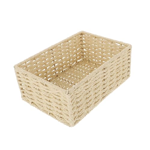 STOBAZA Aufbewahrungskiste aufbwahrungsbox bewahrungsbox Aufbewahrungskörbe Aufbewahrungskorb für Toilettenpapier halter für toilettenpapierständer künstlicher Bonsai kleiner Rattan von STOBAZA