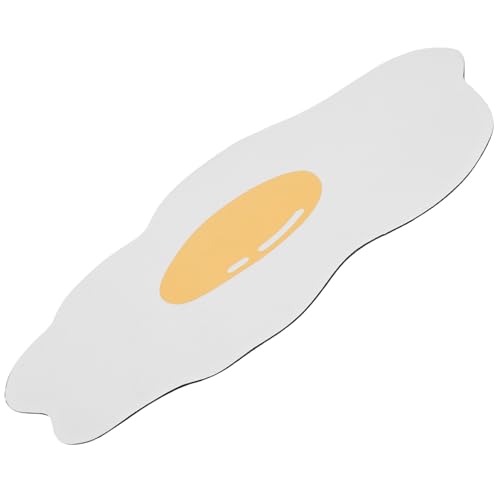 STOBAZA Badezimmer Badematte Saugfähig rutschfest Weicher Bodenmatte Omelette Form Dekorativ Waschbar Vielseitig für Dusche Wc und Wohnräume von STOBAZA