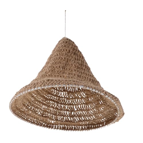 STOBAZA Bohemian Handgewebter Lampenschirm aus Baumwoll und Hanfseil Verstellbarer Hängelampenschirm Rustikale Deckenleuchte Handgefertigte Pendelleuchte für Schlafzimmer und Wohnzimmer STOBAZA Bohemian Handgewebter Lampenschirm aus Baumwoll und Hanfseil Verstellbarer Hängelampenschirm Rustikale Deckenleuchte Handgefertigte Pendelleuchte für Schlafzimmer und Wohnzimmer von STOBAZA