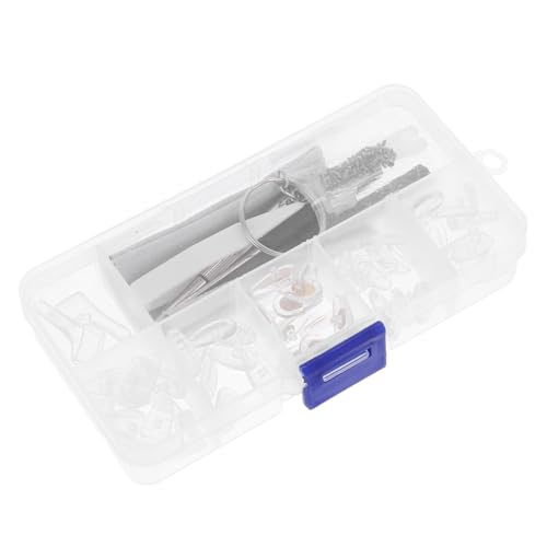 STOBAZA Brillen Reparaturset mit Schraubendreher und Antirutsch Nasenpads sowie Aufbewahrungsbox Schrauben Pinzette und Reinigungstuch Professionelles Brillenwerkzeug für Sonnenbrillen von STOBAZA