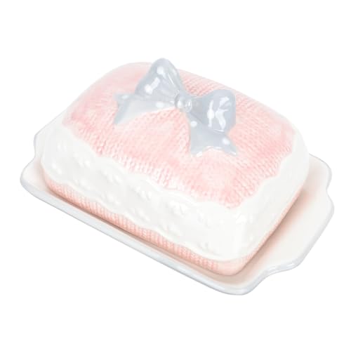 STOBAZA Chic Keramik Butterplatte mit Deckel Stilvolle Food Serving Plate für Butter Käse Snacks Praktische und Ansprechende Tischware Geeignet für Zuhause und Dessertshops STOBAZA Chic Keramik Butterplatte mit Deckel Stilvolle Food Serving Plate für Butter Käse Snacks Praktische und Ansprechende Tischware Geeignet für Zuhause und Dessertshops von STOBAZA