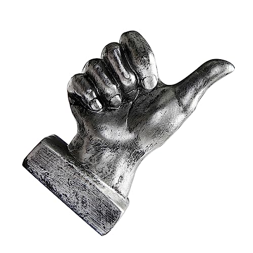 STOBAZA 1stück Daumen Figur Resin Dekoration Für Zuhause Büro Auto Modernes Tischornament Für Wohnzimmer Und Schminktisch Als Für Freunde Und Kollegen Silber STOBAZA 1stück Daumen Figur Resin Dekoration Für Zuhause Büro Auto Modernes Tischornament Für Wohnzimmer Und Schminktisch Als Für Freunde Und Kollegen Silber von STOBAZA