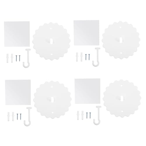 STOBAZA Deckenhaken Weiß Selbstklebend für Moskitonetz Betthimmel Netzhänger ohne Bohren Belastbar und Kratzfrei für Schlafzimmer und Kinderbett Einfach zu Montieren von STOBAZA