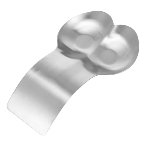 STOBAZA Edelstahl Besteckhalter Doppelter Löffelablage mit Gebogenem Design Großes Robustes Küchenutensilienregal für Kochlöffel und Spachtel Praktisches Spülbecken Zubehör für Saubere von STOBAZA