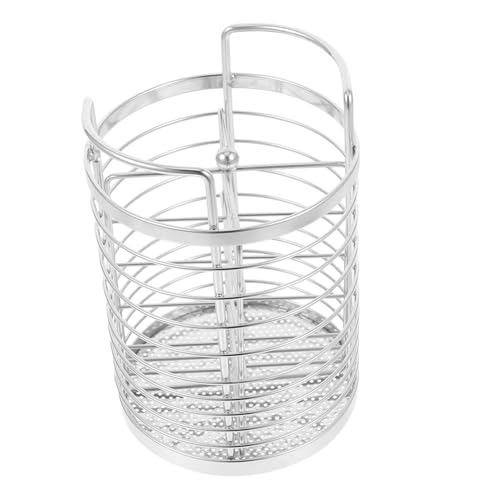 STOBAZA Edelstahl Besteckhalter Rotierender Utensilien organizer mit Fächern Silberfarbener Küchenhalter für Messer Gabeln Löffel Kompakt und Langlebig für Platzsparende STOBAZA Edelstahl Besteckhalter Rotierender Utensilien organizer mit Fächern Silberfarbener Küchenhalter für Messer Gabeln Löffel Kompakt und Langlebig für Platzsparende von STOBAZA