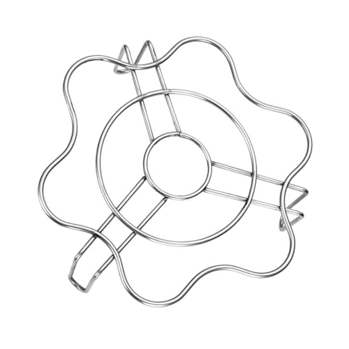 STOBAZA Edelstahl Dampfgarer Dampfeinsatz Küchen Regal für Eier und Gemüse Hitzebeständiger Herdhalter Dichtes Dampfgestell Leicht zu Reinigen Geeignet für Haushalt und Gastronomie von STOBAZA