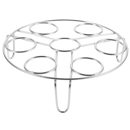 STOBAZA Edelstahl Dampfgarer Eierhalter Dampfkorb Küchensteamer Mehrzweck Dampfeinsatz Topfständer Hitzebeständig für Eier Kochen und Backen von STOBAZA