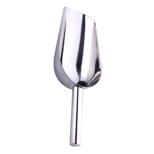 STOBAZA Edelstahl Eisschaufel mit Ergonomischem Griff Lebensmittelecht Vielseitig für Küche Bar Restaurant Langlebig Leicht zu Reinigen und Handlich für Eiswürfel und STOBAZA Edelstahl Eisschaufel mit Ergonomischem Griff Lebensmittelecht Vielseitig für Küche Bar Restaurant Langlebig Leicht zu Reinigen und Handlich für Eiswürfel und von STOBAZA