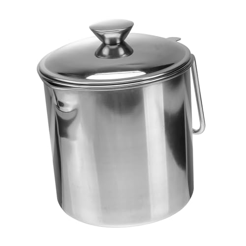 STOBAZA Edelstahl Ölkanne mit Feinem Sieb Staubdichtem Deckel und Multifunktionalem Filtersystem Haushalts aufbewahrungsbehälter zum Filtern Trennen und Lagern von Speiseöl STOBAZA Edelstahl Ölkanne mit Feinem Sieb Staubdichtem Deckel und Multifunktionalem Filtersystem Haushalts aufbewahrungsbehälter zum Filtern Trennen und Lagern von Speiseöl von STOBAZA