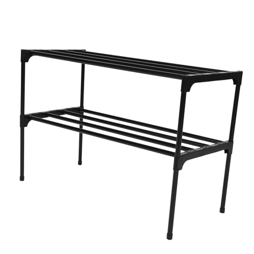 STOBAZA Edelstahl Schuhregal Lagig Robust Platzsparend Schuhorganizer für Haushalt Vielseitig Nutzbar Kleines Schuhregal für Flur Schlafzimmer mit Großem Stauraum STOBAZA Edelstahl Schuhregal Lagig Robust Platzsparend Schuhorganizer für Haushalt Vielseitig Nutzbar Kleines Schuhregal für Flur Schlafzimmer mit Großem Stauraum von STOBAZA