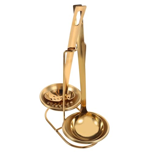 STOBAZA Edelstahl Suppenlöffel mit Abtropflöffel und Löffelhalter Ergonomisch Geformt Platzsparend für Haushalt und Küche Leicht zu Reinigen Vielseitig Einsetzbar Teilig STOBAZA Edelstahl Suppenlöffel mit Abtropflöffel und Löffelhalter Ergonomisch Geformt Platzsparend für Haushalt und Küche Leicht zu Reinigen Vielseitig Einsetzbar Teilig von STOBAZA