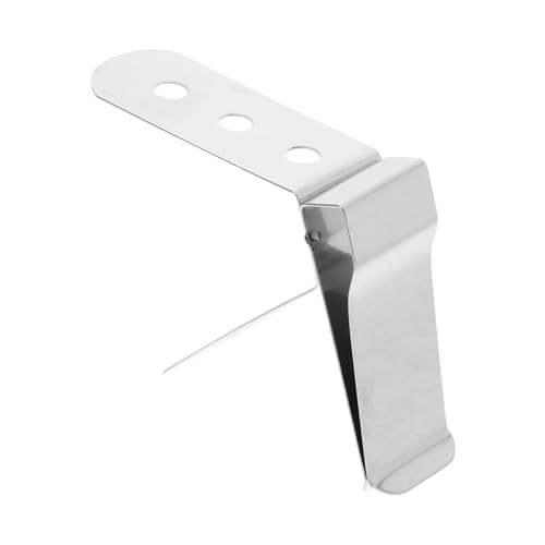 STOBAZA Edelstahl Thermometer Clip Halterung für Flüssigkeiten und Lebensmittel Rostfrei Sicherer Temperaturhalter für Milch Kaffee Braten mit Praktischem Befestigungsclip Langlebig und von STOBAZA