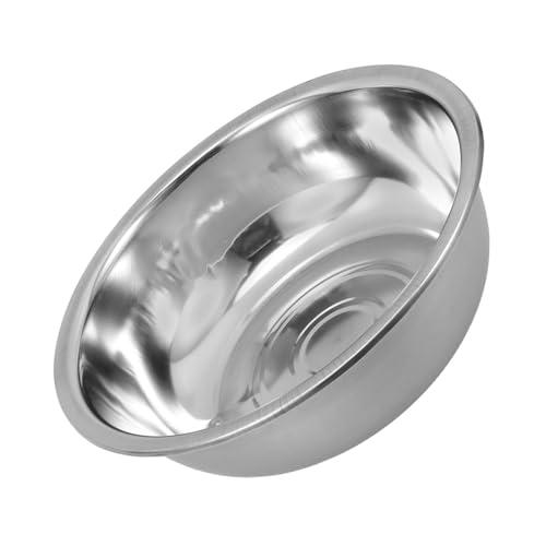 STOBAZA Edelstahl Waschbecken Flacher Boden Vielseitige Küchenschüssel Rostfrei für Gemüsewaschen Salatmischen Teigzubereitung und Obstspülen Robustes Material Leicht zu Reinigen STOBAZA Edelstahl Waschbecken Flacher Boden Vielseitige Küchenschüssel Rostfrei für Gemüsewaschen Salatmischen Teigzubereitung und Obstspülen Robustes Material Leicht zu Reinigen von STOBAZA