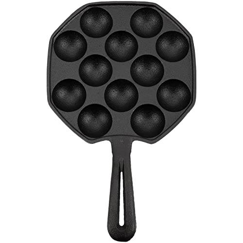 STOBAZA Escargot Backplatte aus Gusseisen Schnecken Grillplatte mit Hitzebeständigem Design für Garnelen Muscheln und Desserts Langlebig Leicht zu Reinigen von STOBAZA