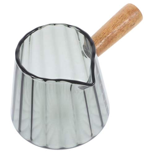 STOBAZA Espressoglas Messbecher mit Holzgriff Hitzebeständiger Milchaufschäumer mit Ausgießer Transparentes Multifunktions Kaffeemaß für Präzises Dosieren Zuhause und Gastronomie STOBAZA Espressoglas Messbecher mit Holzgriff Hitzebeständiger Milchaufschäumer mit Ausgießer Transparentes Multifunktions Kaffeemaß für Präzises Dosieren Zuhause und Gastronomie von STOBAZA