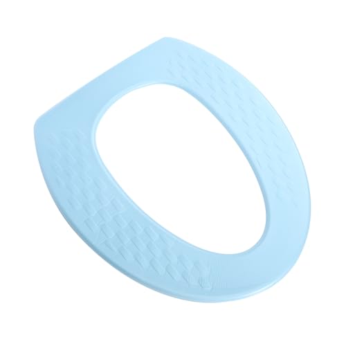 STOBAZA Eva Toilettensitzauflage Gepolstert Wc Sitzkissen Komfortable Wc Matte Seniorengerecht Installieren Waschbar Wiederverwendbar Blau Gestreift von STOBAZA