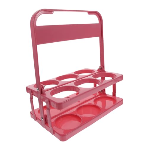 STOBAZA Faltbarer Tragbarer Bierflaschenhalter mit Griff Robust und Leicht Multifunktional für Alltag und Partys Praktischer Getränkekorb für Flaschen Pinkes Design für Outdoor STOBAZA Faltbarer Tragbarer Bierflaschenhalter mit Griff Robust und Leicht Multifunktional für Alltag und Partys Praktischer Getränkekorb für Flaschen Pinkes Design für Outdoor von STOBAZA