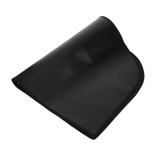 STOBAZA Feuerfeste Halbkreisförmige Kaminmatte Hitzebeständige Isolationsunterlage Rutschfest für Holzofen und Kamin Schutz vor Glut und Hitze für Wohnräume und Küchen von STOBAZA