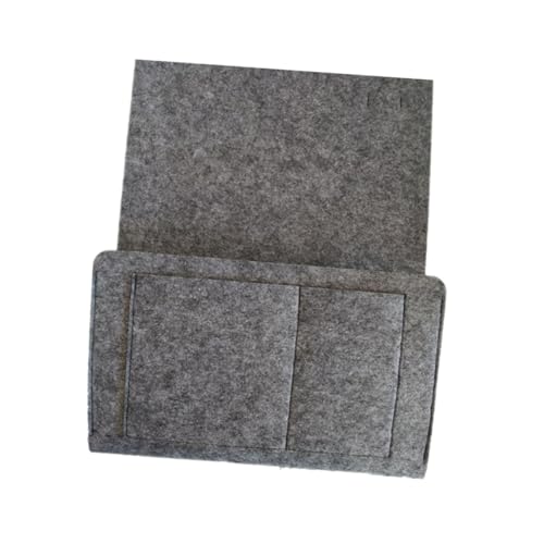 STOBAZA Filz Hängende Aufbewahrungstasche Bett Organizer für Schlafzimmer Bettnische Sofahalterung Dunkelgrau Fernbedienungshalter Leicht und Platzsparend STOBAZA Filz Hängende Aufbewahrungstasche Bett Organizer für Schlafzimmer Bettnische Sofahalterung Dunkelgrau Fernbedienungshalter Leicht und Platzsparend von STOBAZA