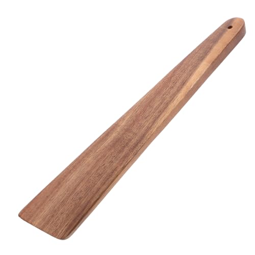 STOBAZA Flacher Holzspatel Küchenutensil Holzspatel zum Kochen Multifunktionaler Kleiner Holzwender zum Wenden Schaben Braten für Pfannen und Töpfe von STOBAZA